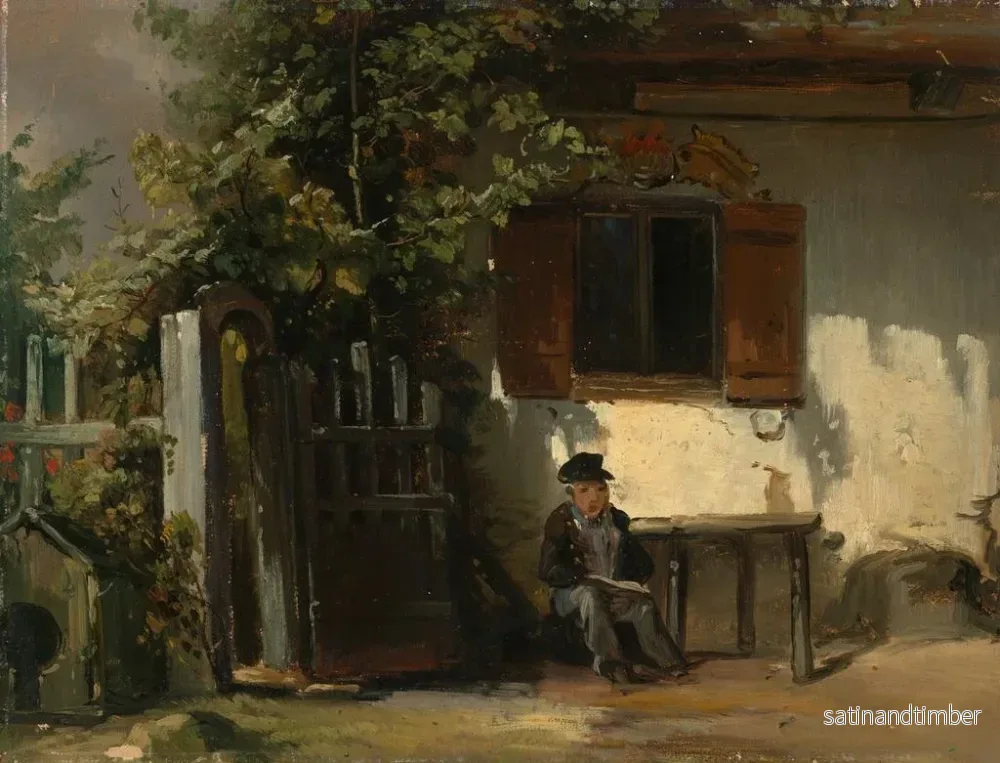 Reproduktion av målningen I trädgården - Johann Baptist Kirner - Bild 2