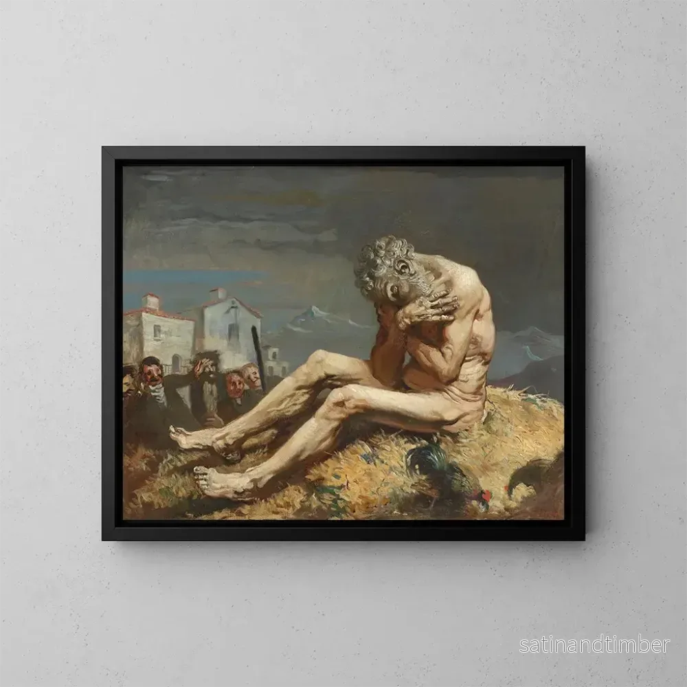 Reproduktion av målningen Job - William Orpen
