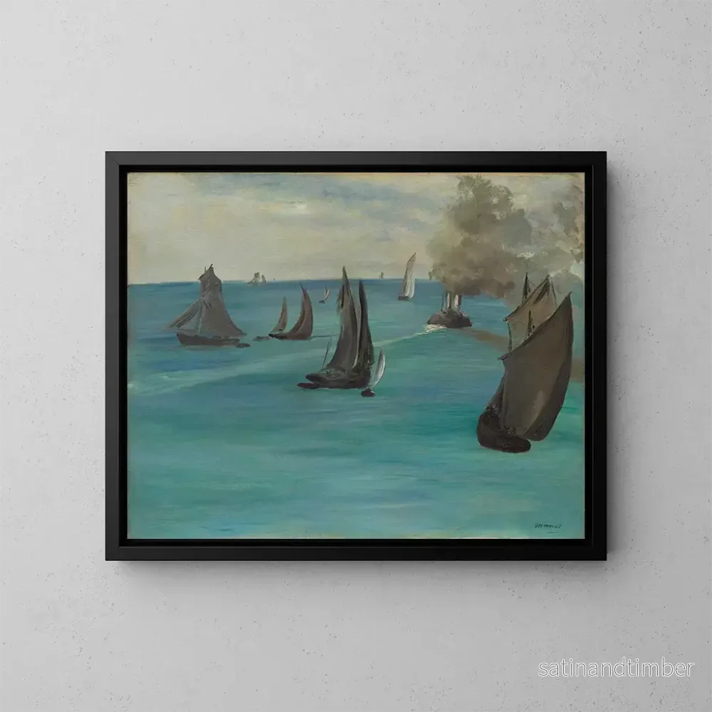 Reproduktion av målningen Vue de mer par temps calme - Édouard Manet