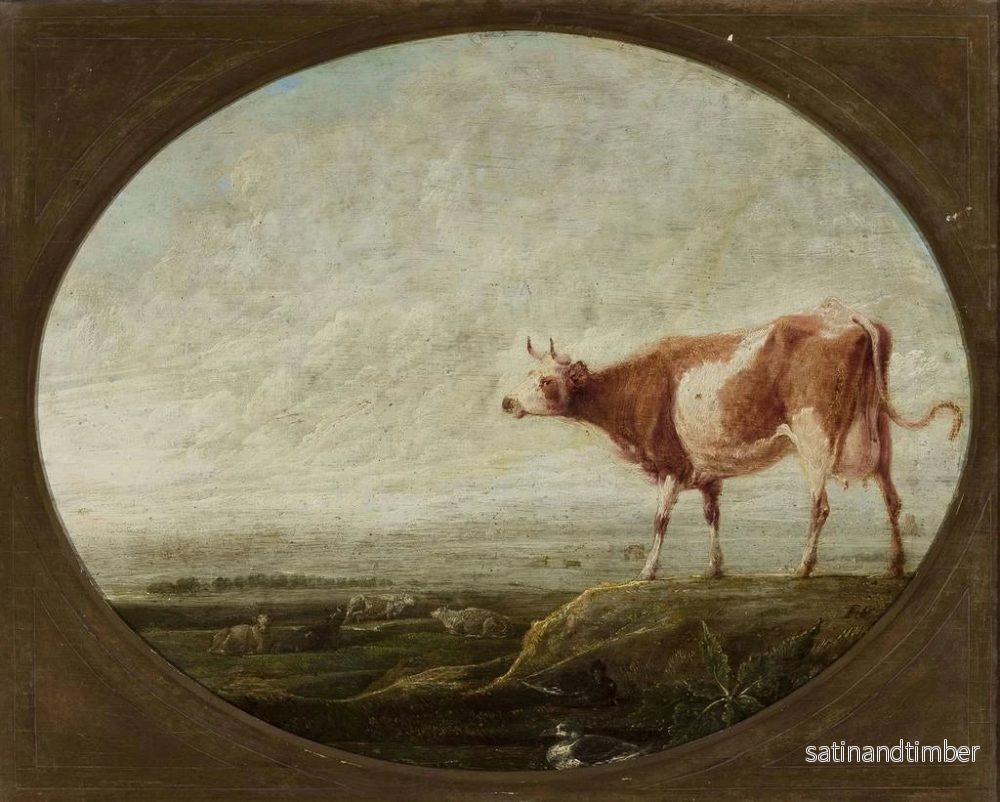 Reproduktion av målningen Vache dans le pré - François Ryckhals - Bild 2