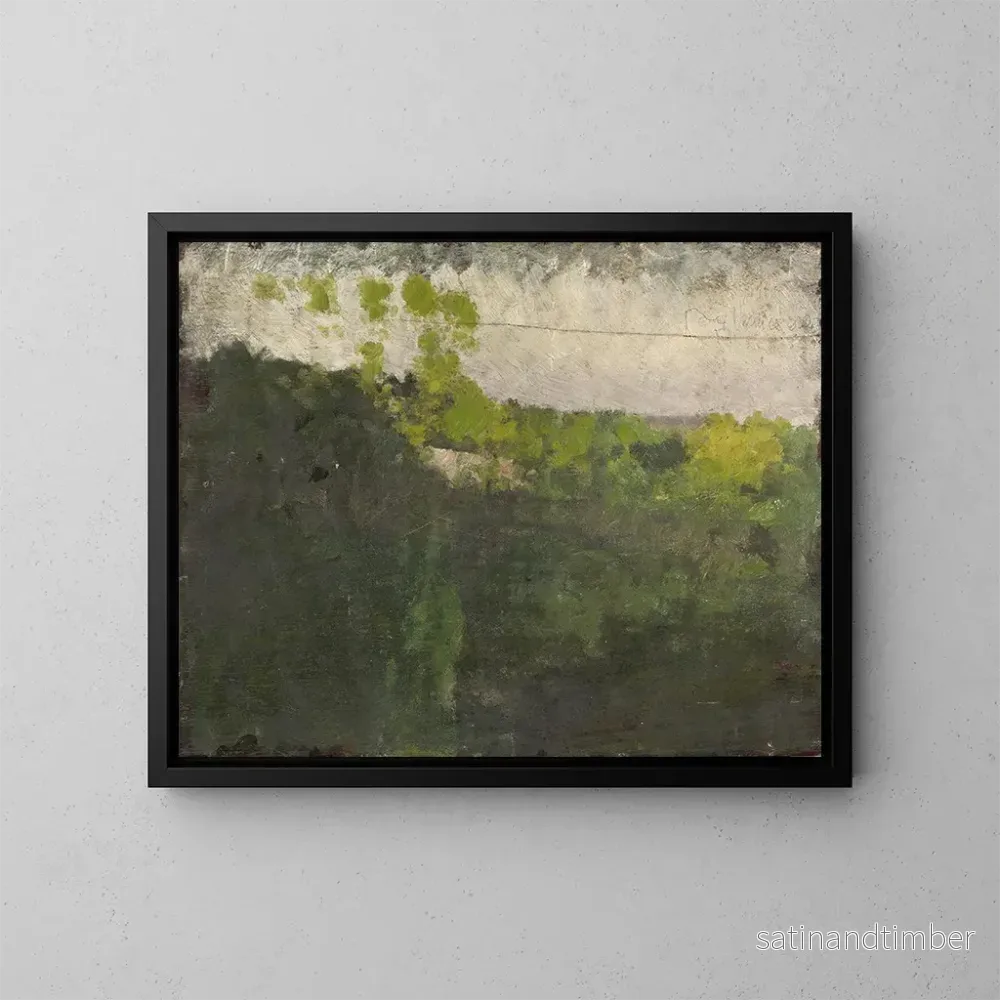 Reproduktion av målningen Le bassin du Bois de Boulogne - Giuseppe De Nittis