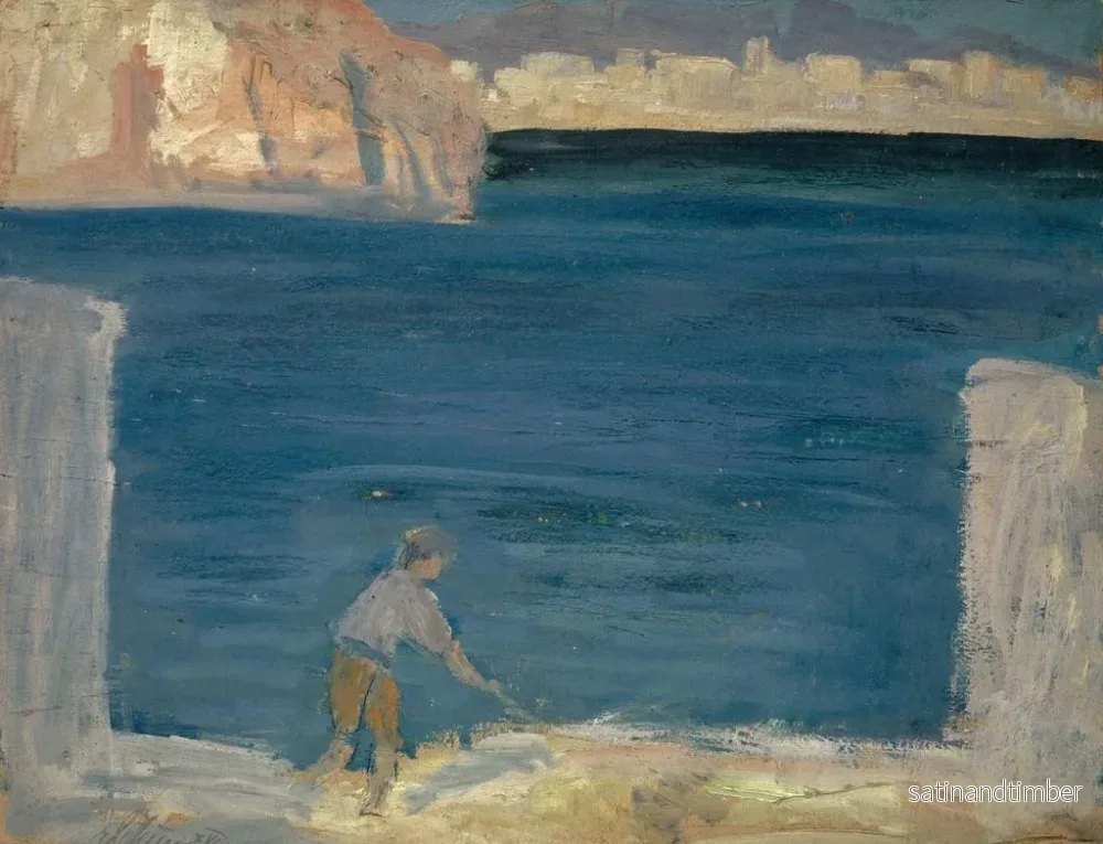 Reproduktion av målningen vid hamnen i Palma de Mallorca - Ernst Schiess - Bild 2