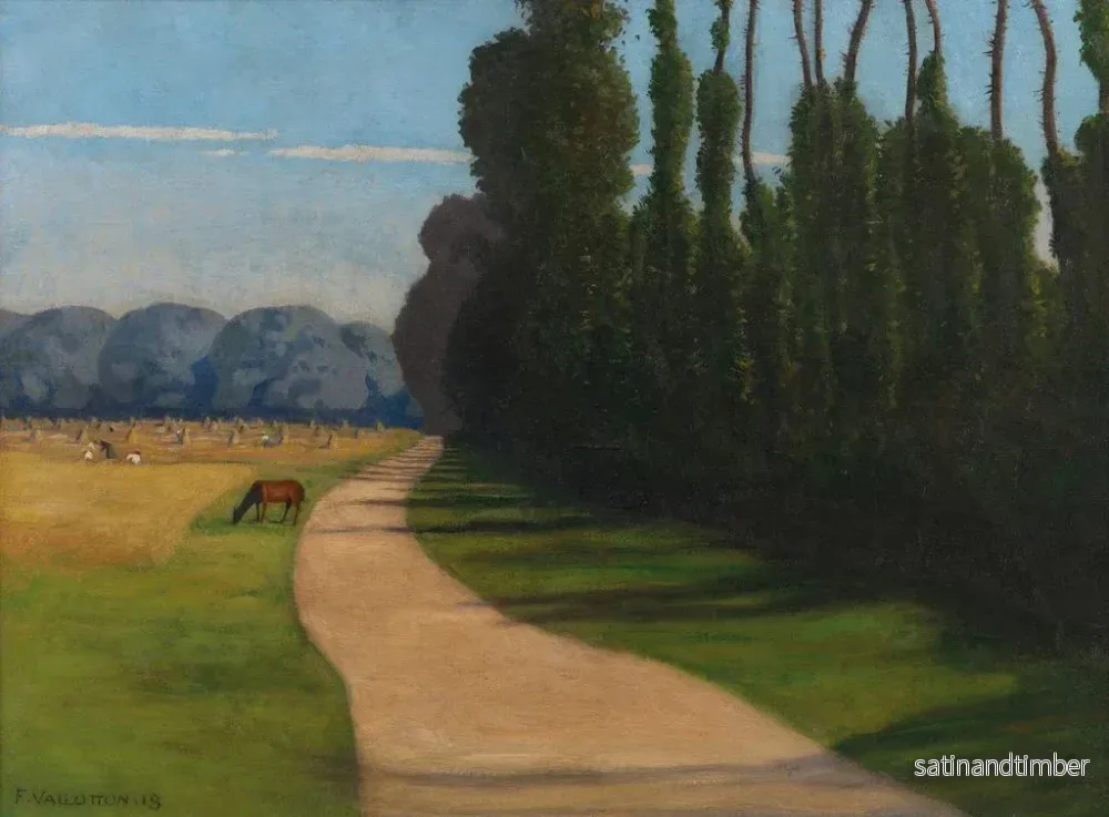 Reproduktion av målningen av Chemin de la Croix-Rouge - Félix Vallotton - Bild 2