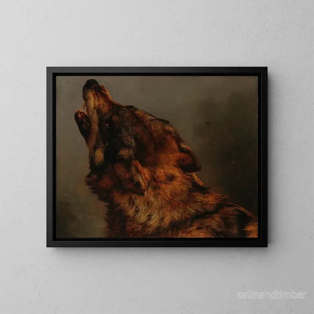 Reproduktion av målningen Tête de loup - Jacques-Raymond Brascassat
