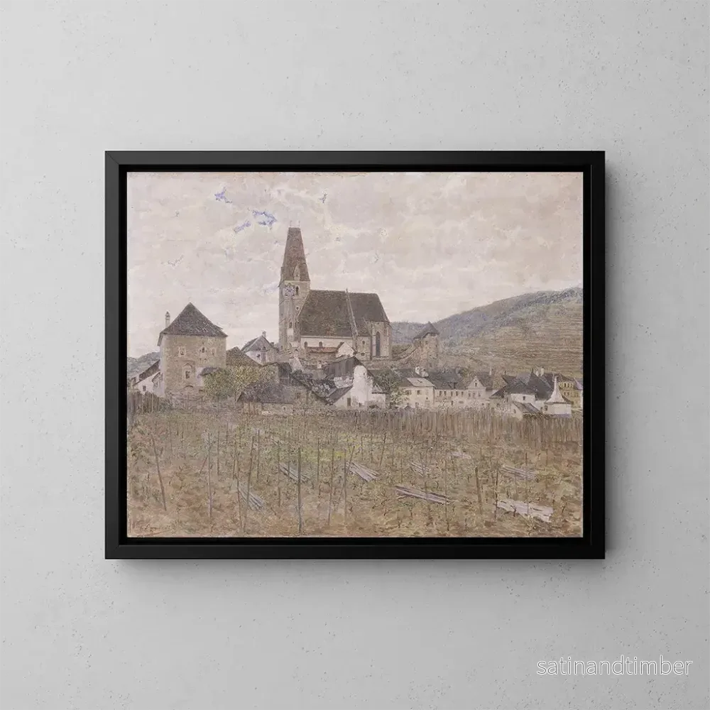 Reproduktion av målningen Weissenkirchen - Ludwig Sigmundt
