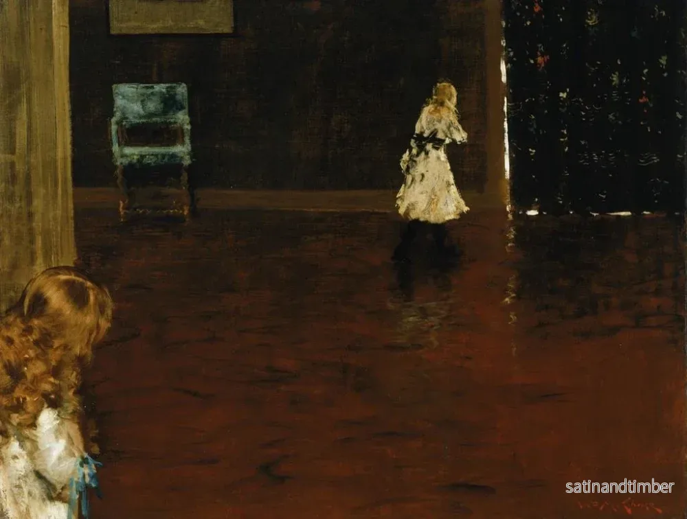 Reproduktion av målningen Cache-cache - William Merritt Chase - Bild 2
