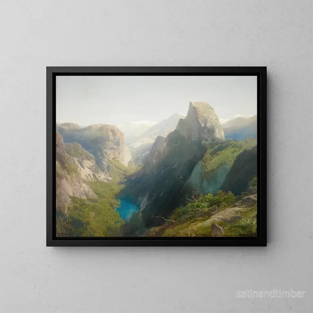 Reproduktion av målningen Lac Miroir, Yosemite – Hermann Ottomar Herzog Reproduktion av målningen Lac Miroir, Yosemite – Hermann Ottomar Herzog