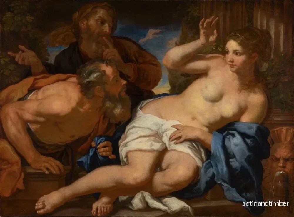 Reproduktion av målningen Suzanne och de äldre - Johann Carl Loth - Bild 2
