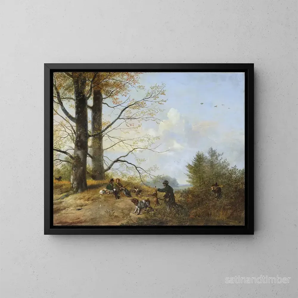 Reproduktion av målningen Repos efter jakten - Pieter Gerardus van Os