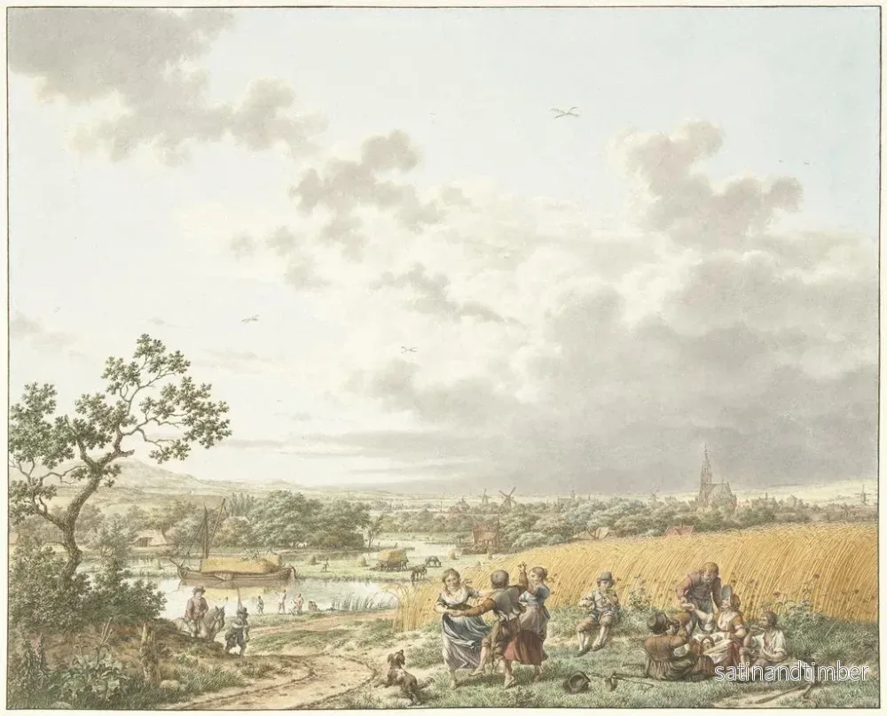 Reproduktion av målningen Eftermiddags sommar och himmel - Jacob Cats - Bild 2
