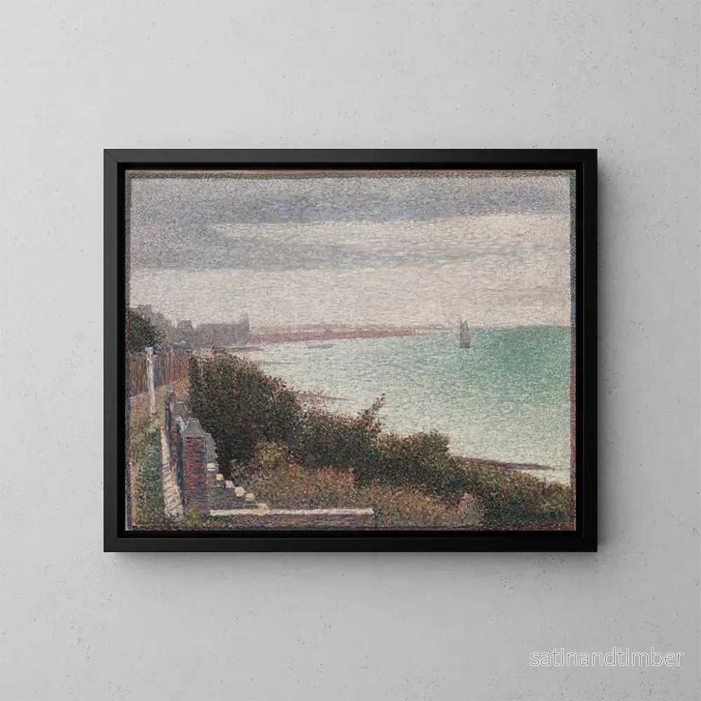 Reproduktion av målningen Kväll i Grandcamp - Georges Seurat