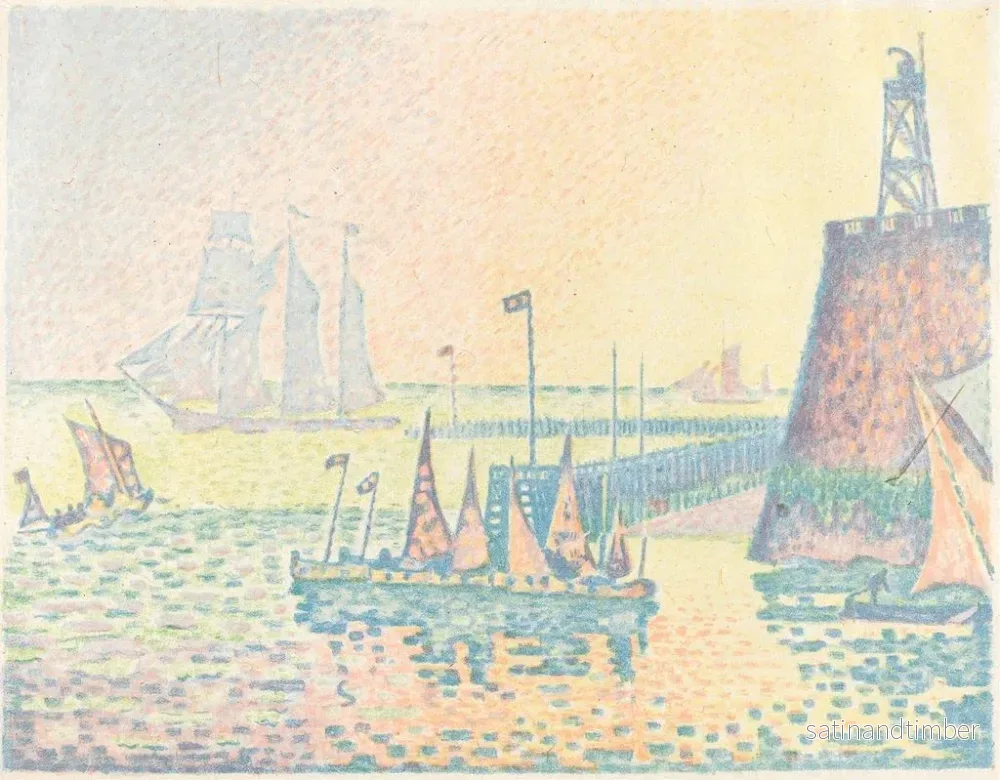 Reproduktion av målningen Kvällen - Paul Signac - Bild 2
