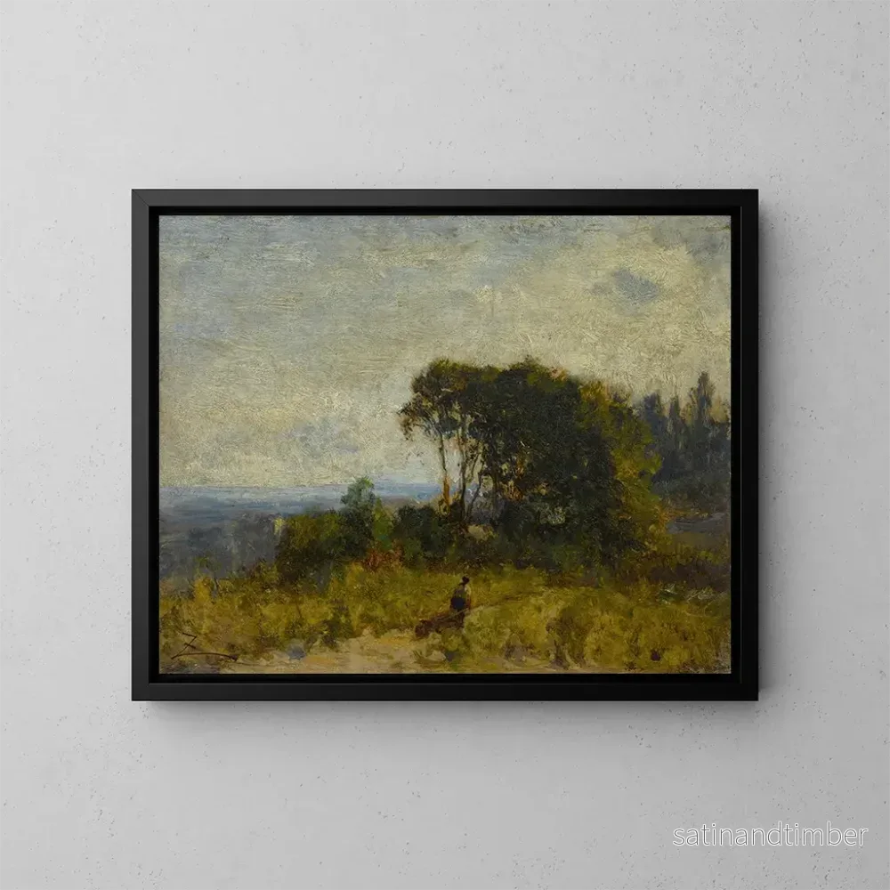 Reproduktion av målningen Environs de Barbizon - Félix Ziem