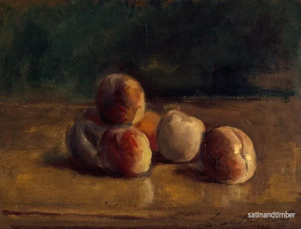Reproduktion av målningen Naturmörker med persikor - Sarah Bernhardt - Bild 2
