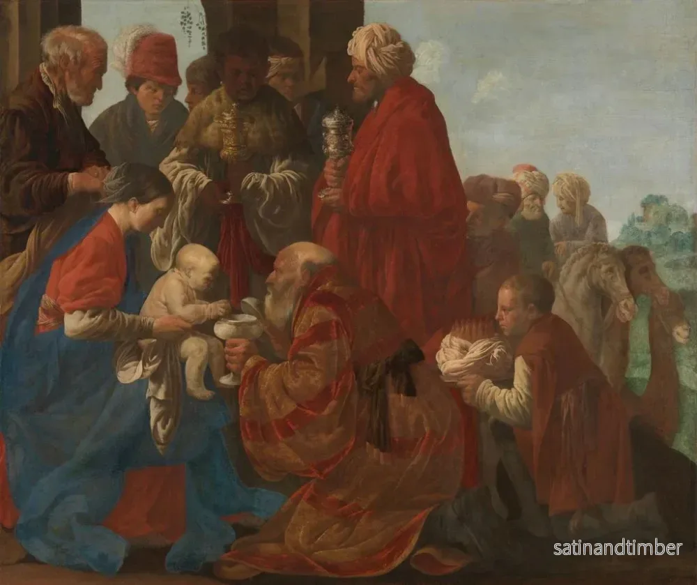 Reproduktion av målningen L'Adoration des Rois - Hendrick Ter Brugghen - Bild 2