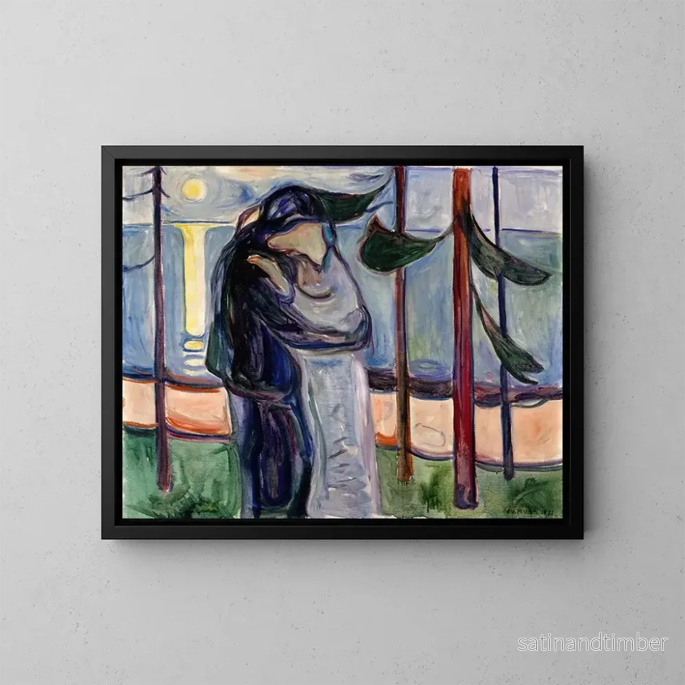 Reproduktion av målningen Kyss på stranden - Edvard Munch