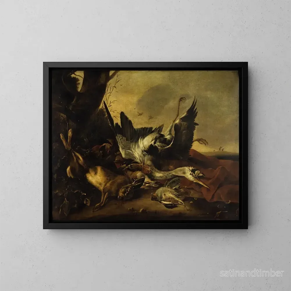 Reproduktion av målningen av dött vilt - Jan Baptist Weenix