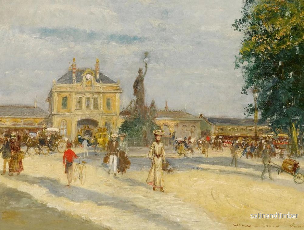 Reproduktion av målningen La Gare de Vichy - Georges Stein - Bild 2