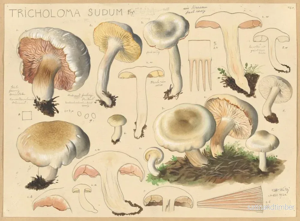 Reproduktion av målningen Tricholome sudum - Hans Baldung - Bild 2