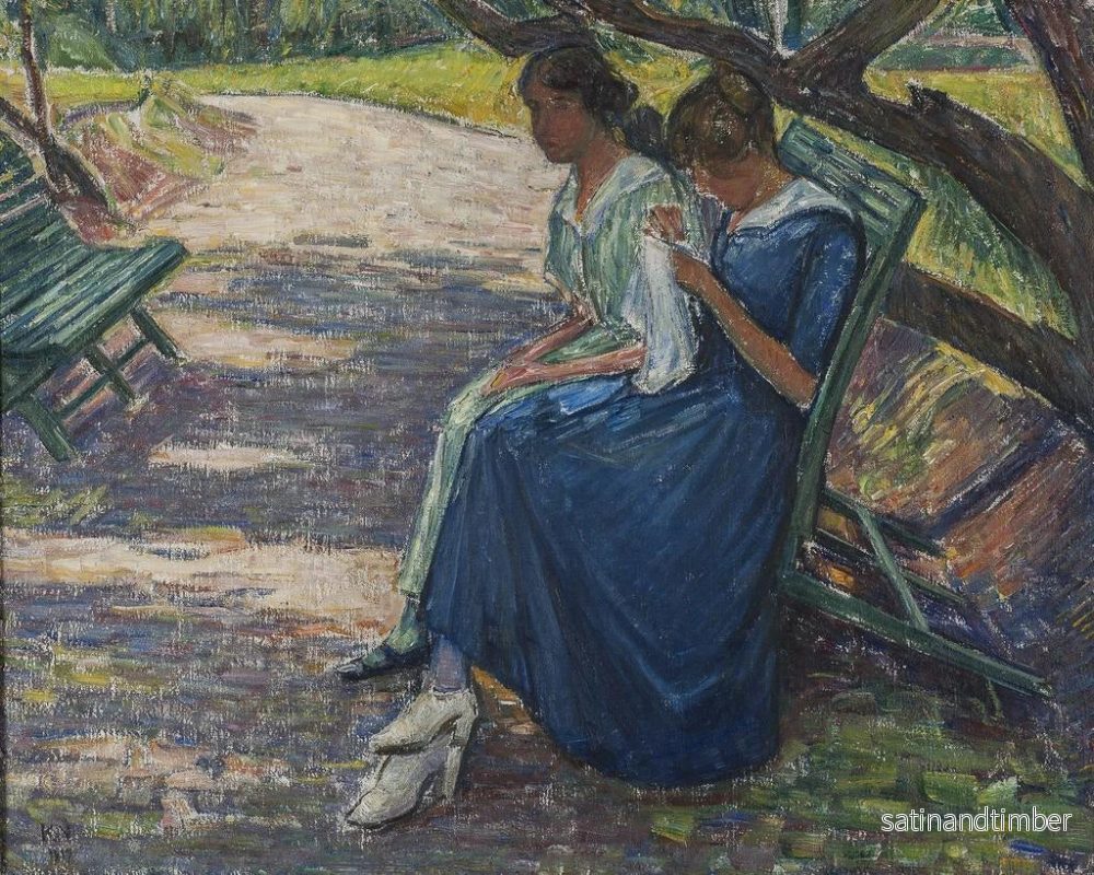 Reproduktion av målningen Sieste dans le jardin - Karl Nordström - Bild 2