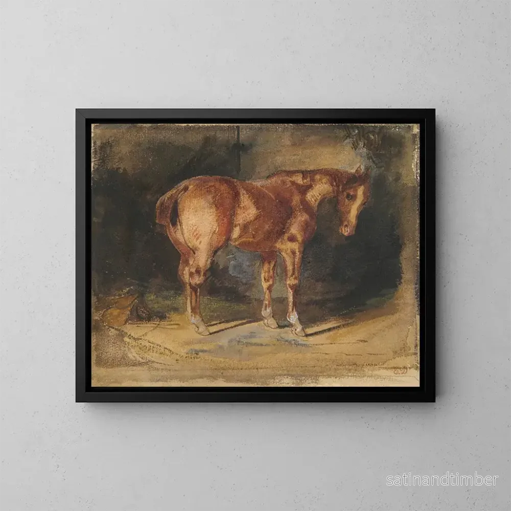 Reproduktion av målningen Studie av häst – Eugène Delacroix Reproduktion av målningen Studie av häst – Eugène Delacroix