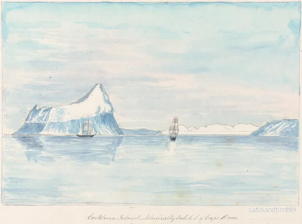 Reproduktion av målningen Île Cockburn, Inlet de l'Amirauté - Charles Hamilton Smith - Bild 2