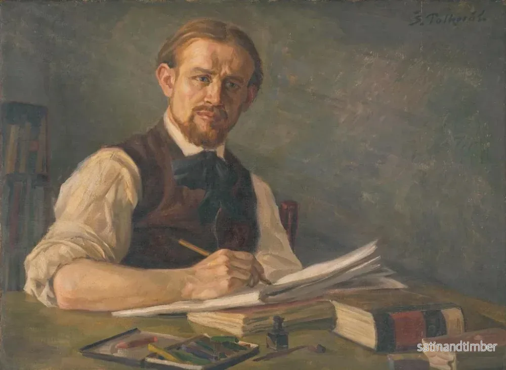 Reproduktion av målningen J. Alexy som student vid Prags akademi - Stefan Polkorb - Bild 2