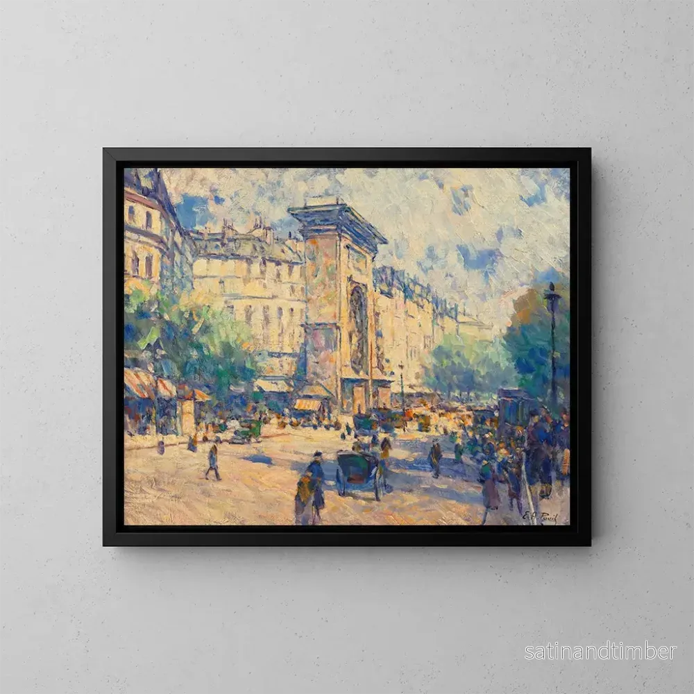 Reproduktion av målningen Porte Saint-Denis - Élie Anatole Pavil
