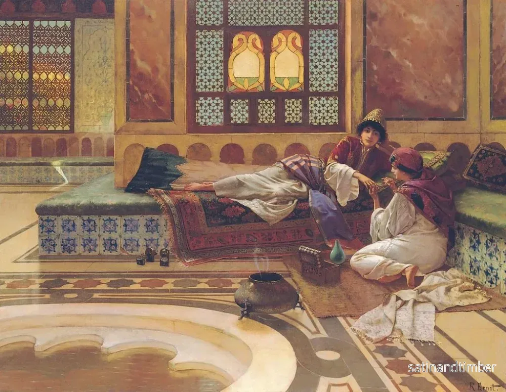 Reproduktion av målningen La manucure - Rudolf Ernst - Bild 2