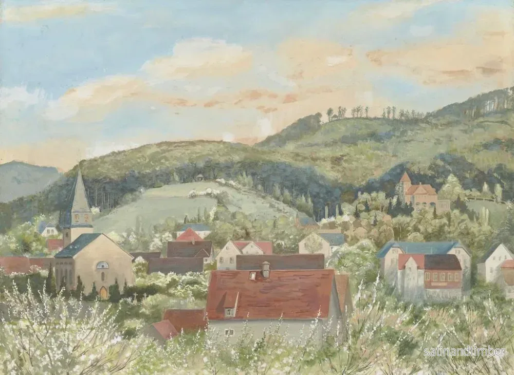 Reproduktion av målningen Vue de Seeheim - Thomas Dielmann - Bild 2