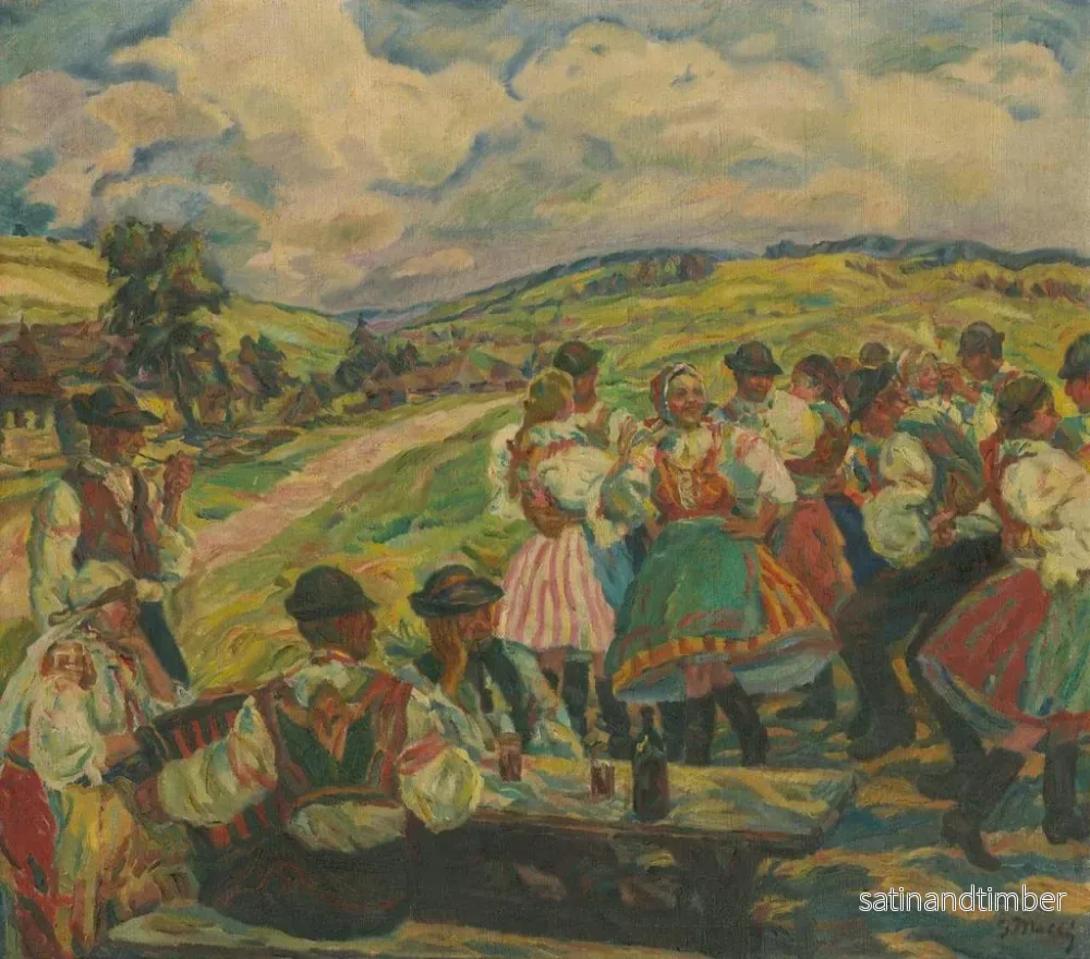 Reproduktion av målningen Dans av byn - Gustav Mahler - Bild 2