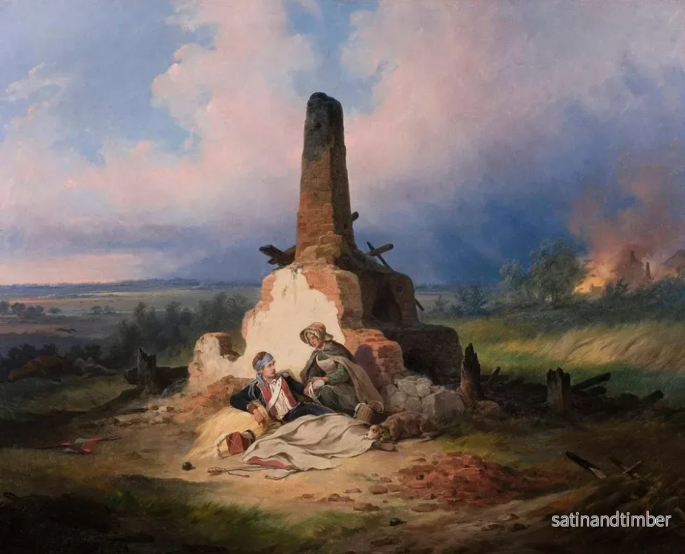 Reproduktion av målningen Uhlan sårad 1831 - January Suchodolski - Bild 2