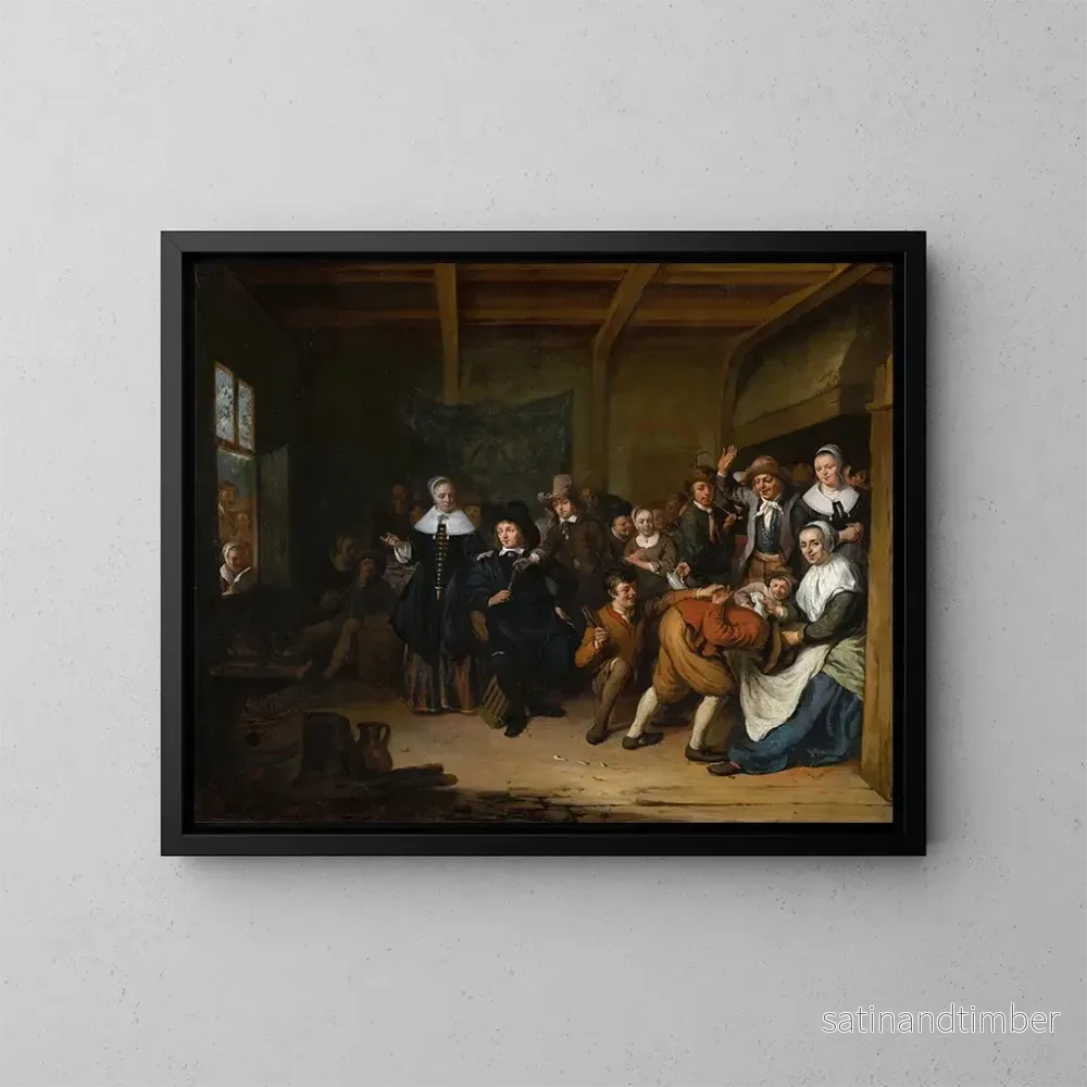 Reproduktion av målningen La hand varm - Cornelis de Man