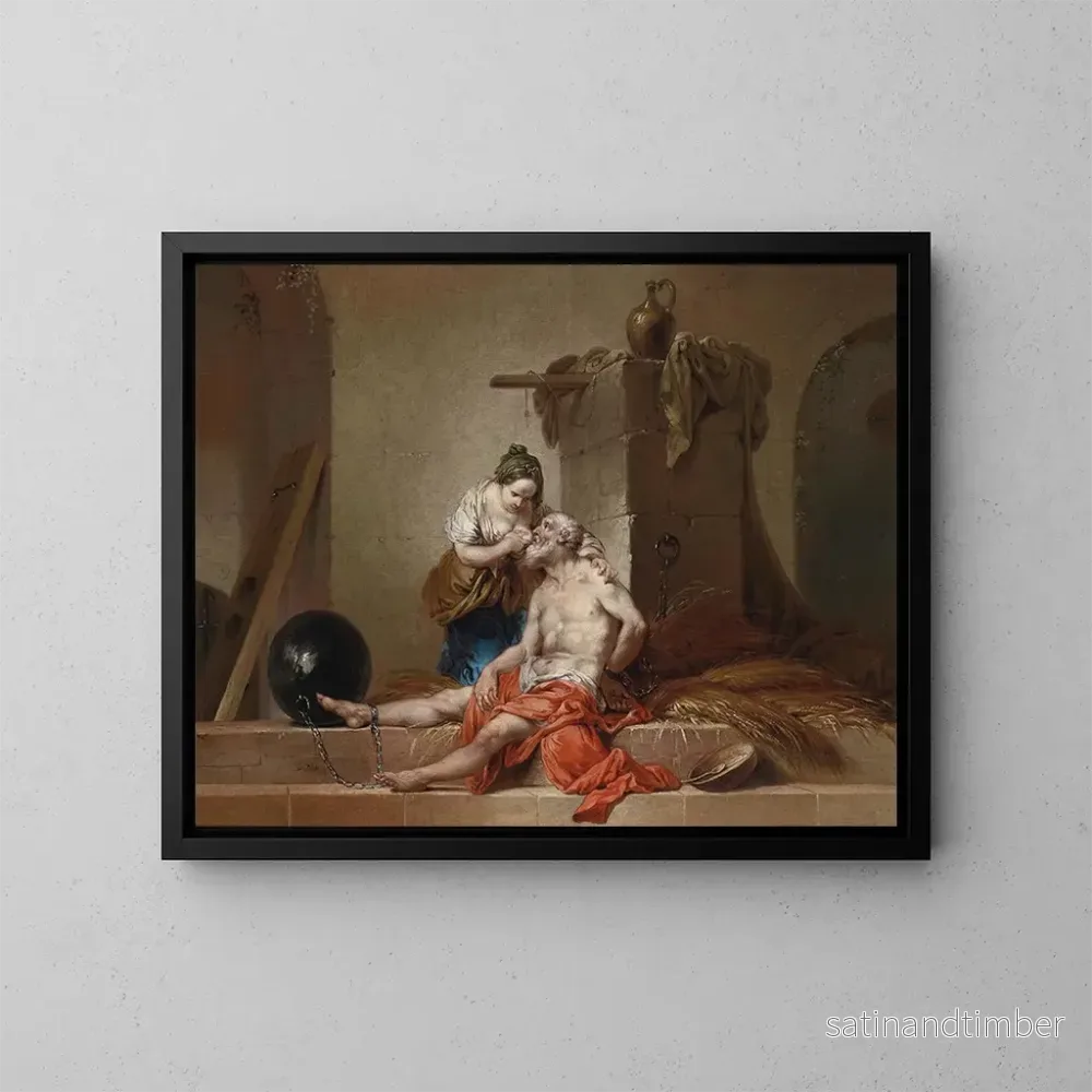 Reproduktion av målningen La charité romaine - Januarius Zick