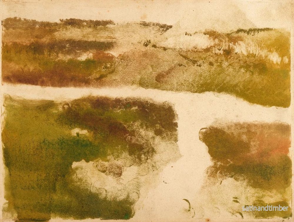 Reproduktion av målningen Landskapsbild av berg - Edgar Degas - Bild 2