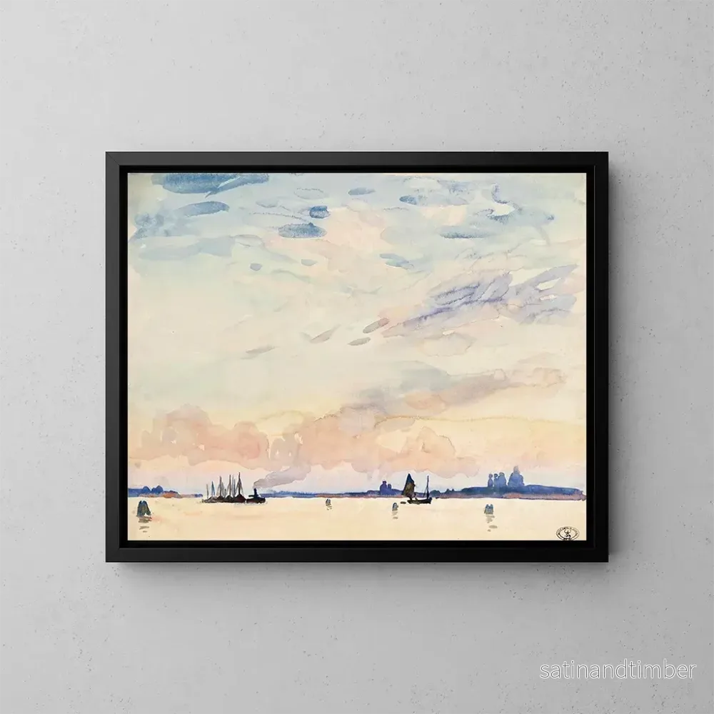 Reproduktion av målningen La lagune de Venise - Wilfrid Gabriel de Glehn