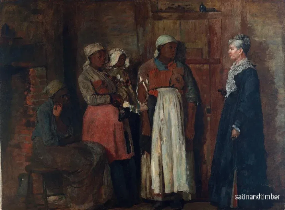 Reproduktion av målningen En besök hos den gamla älskarinnan - Winslow Homer - Bild 2