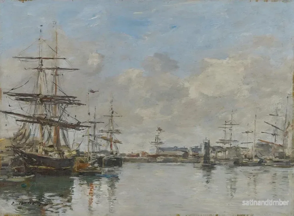 Reproduktion av målningen Le Port du Havre - Eugène Boudin - Bild 2