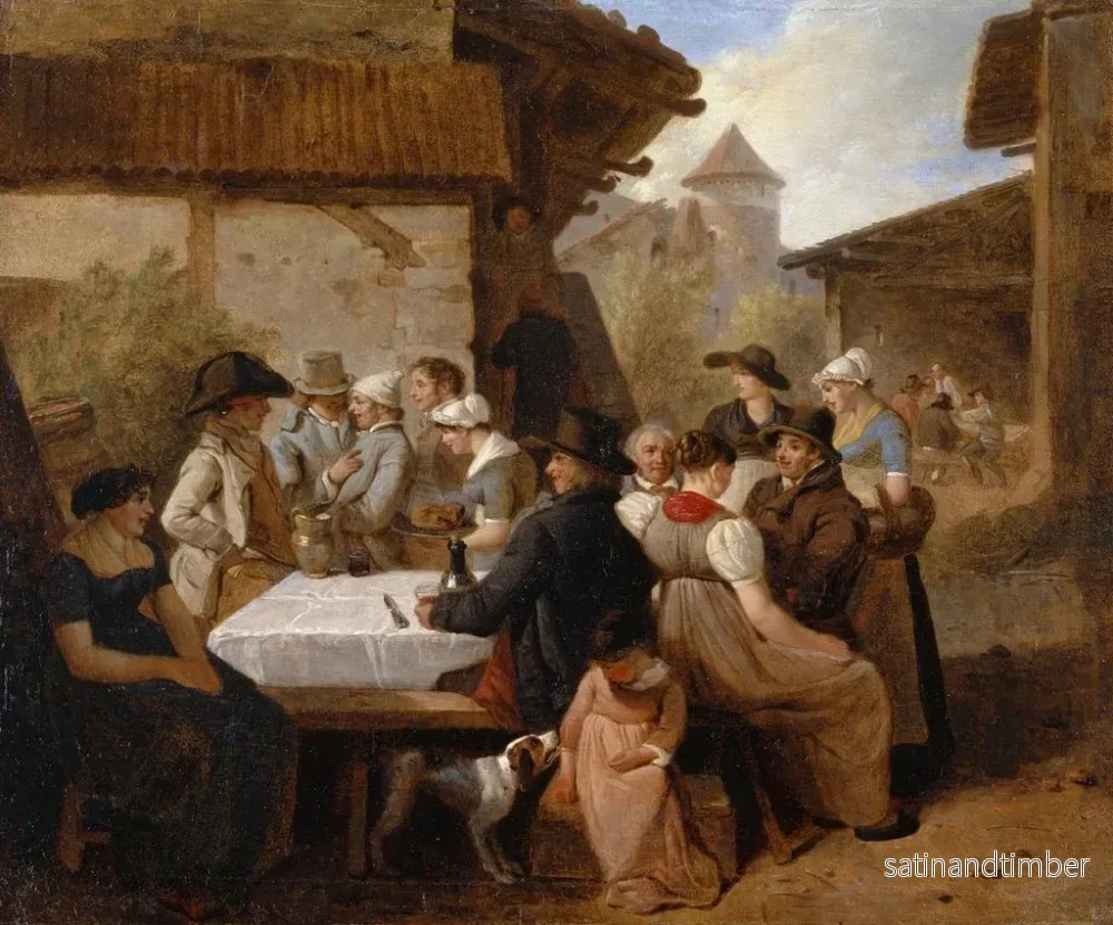 Reproduktion av målningen av landsbygdsmat - Wolfgang Adam Töpffer - Bild 2