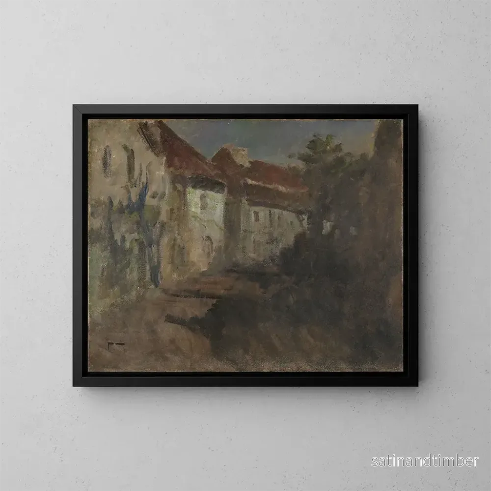 Reproduktion av målningen av månsken i Dieppe - Frits Thaulow