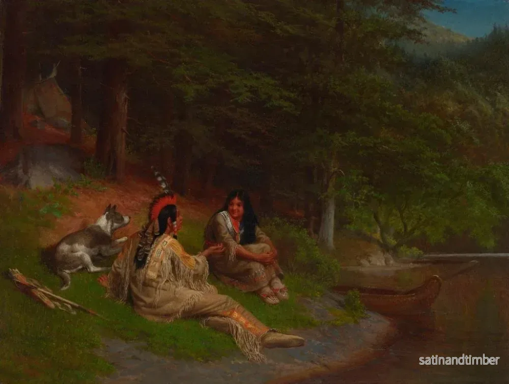 Reproduktion av målningen Idylle indienne - William Holbrook Beard - Bild 2
