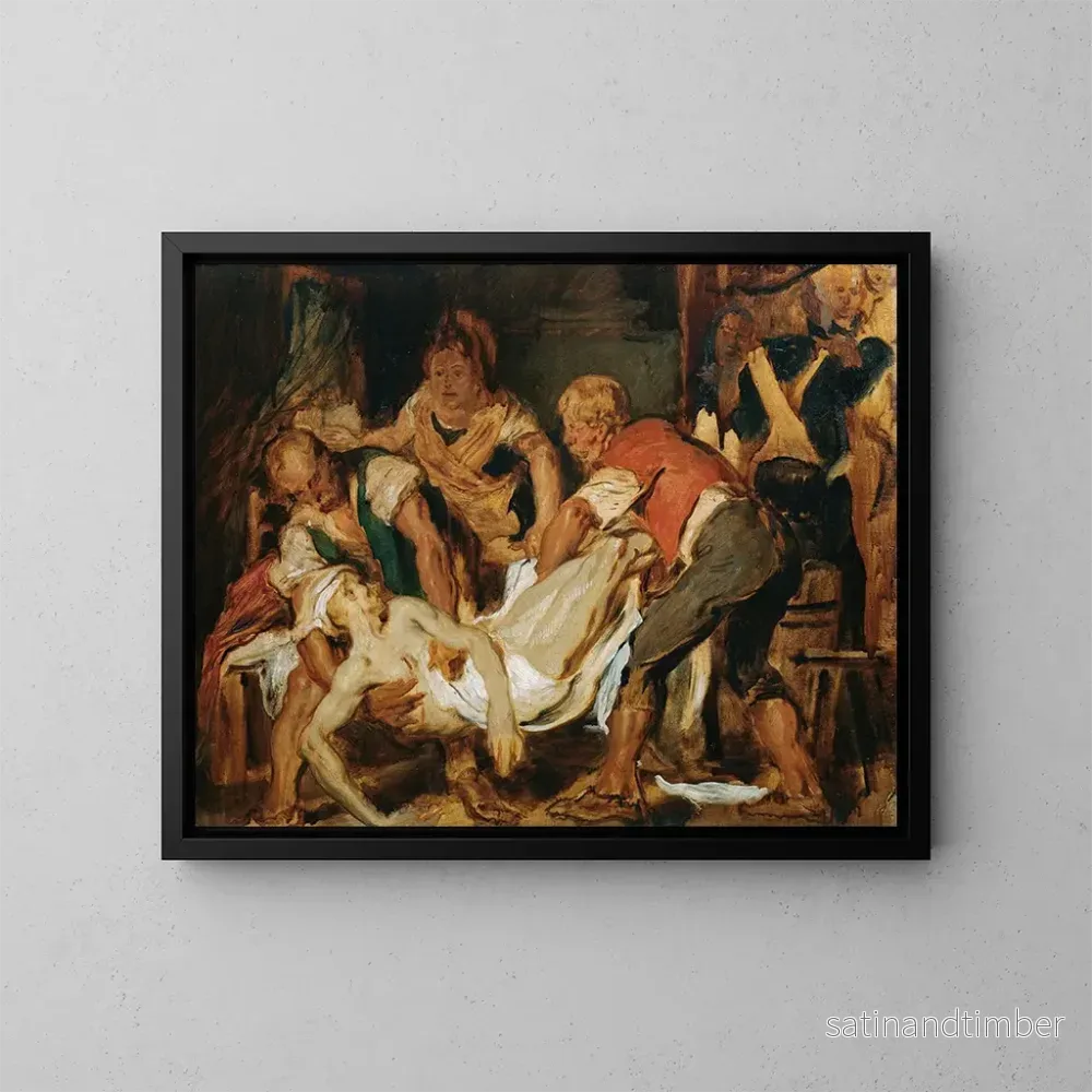 Reproduktion av målningen Le sauvetage du corps de Jean-Paul Marat – Hans Canon Reproduktion av målningen Le sauvetage du corps de Jean-Paul Marat – Hans Canon