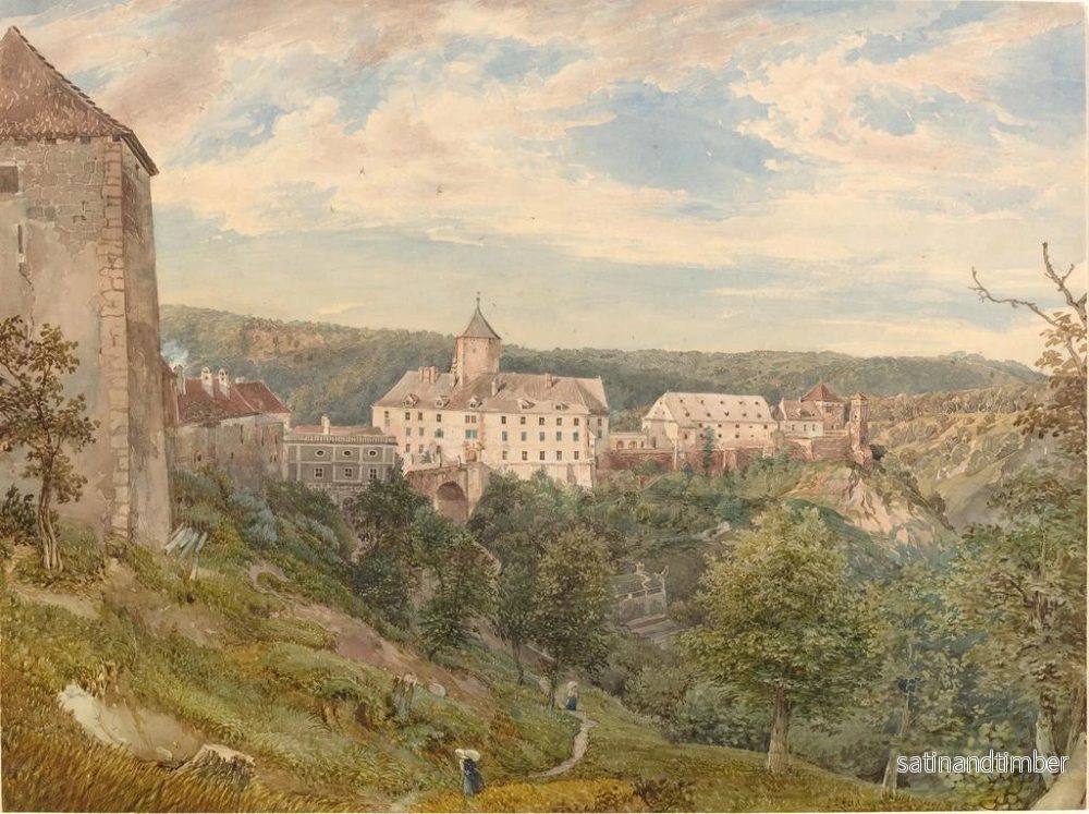 Reproduktion av målningen Château d'Eichhorn vid skymningen - Josef Höger - Bild 2
