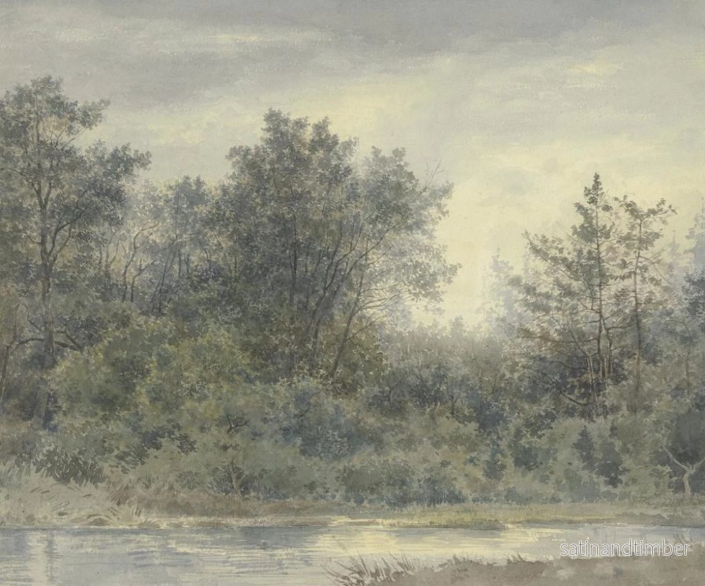 Reproduktion av målningen i trä vid vattnet - Friedrich Ernst Morgenstern - Bild 2