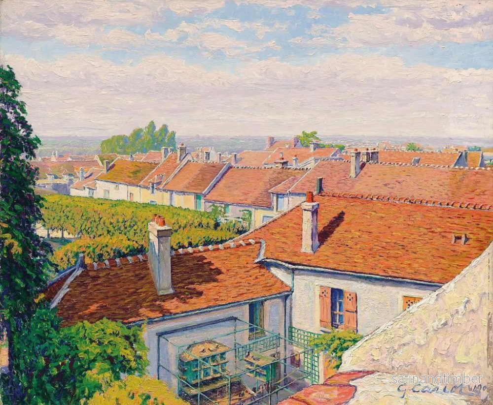 Reproduktion av målningen Les toits rouges - Gustave Cariot - Bild 2