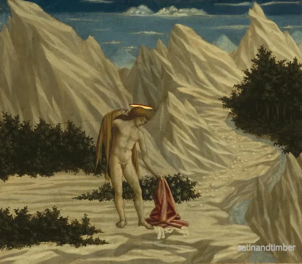 Reproduktion av målningen av Saint Jean dans le désert - Domenico Veneziano - Bild 2