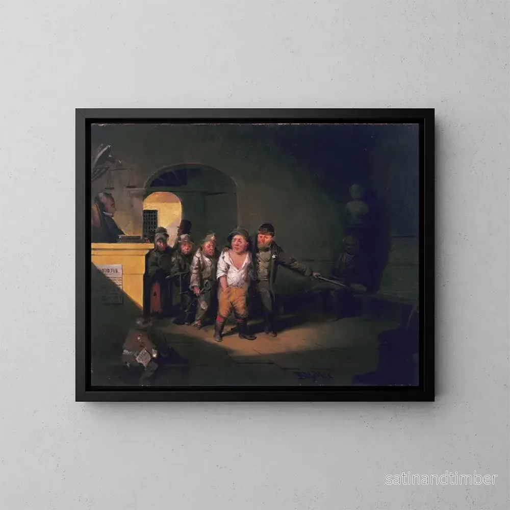 Reproduktion av målningen Justice - David Gilmour Blythe