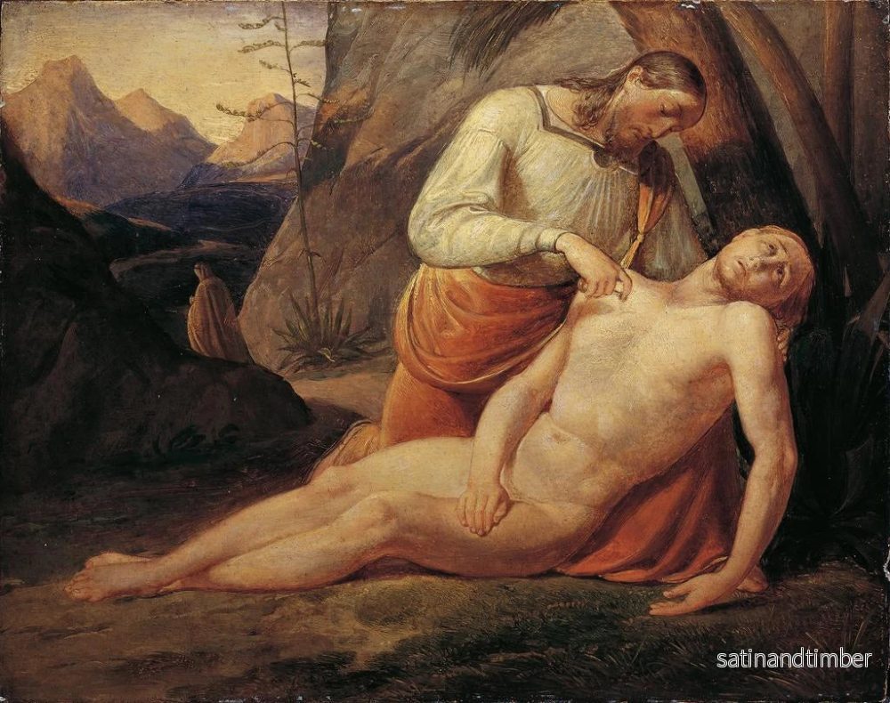 Reproduktion av målningen Le Bon Samaritain - Joseph von Führich - Bild 2