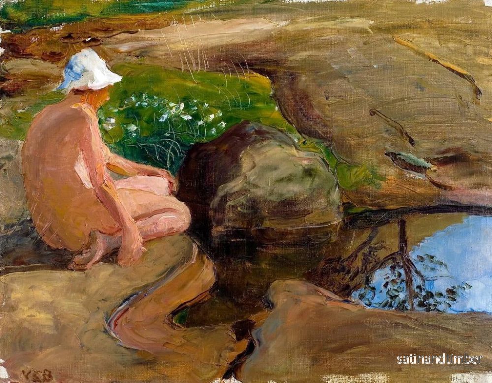 Reproduktion av målningen À la plage - Venny Soldan-Brofeldt - Bild 2