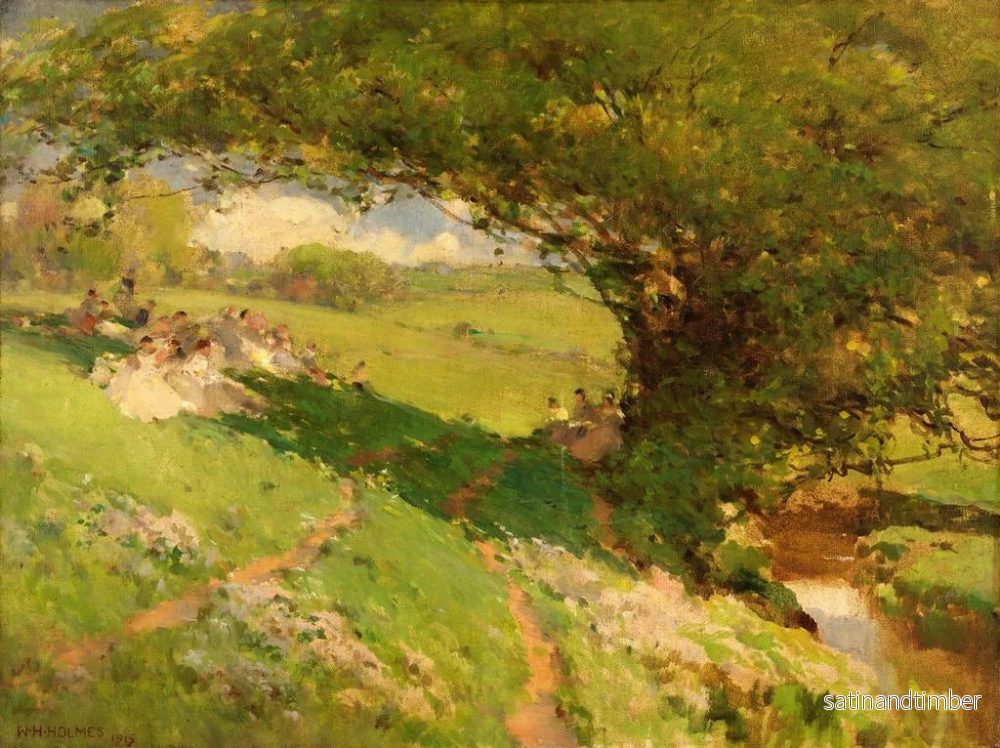 Reproduktion av målningen Le repos des voyageurs - William Henry Holmes - Bild 2